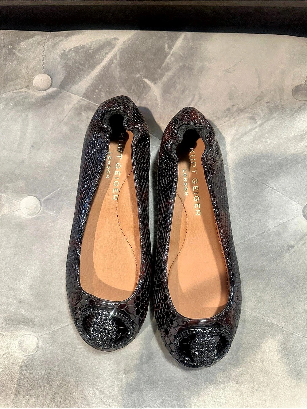 BRAND NEW Kurt Heiger Black Ballet Flats